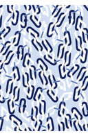 Audrey Dress #4 Shirt Collar 3/4 Sleeve Midi Length Cotton Musola (Multi Chain Pastel)