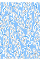 Audrey Dress #4 Shirt Collar 3/4 Sleeve Midi Length Cotton Musola (Multi Chain Pastel)