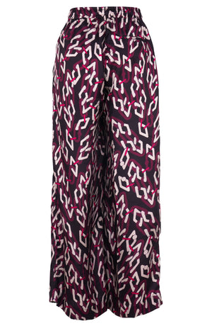 Leah Pants Silk Twill (Multi Chain Dark)