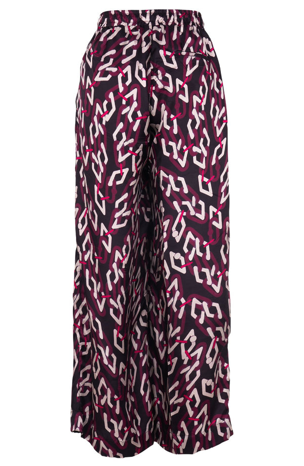 Leah Pants Silk Twill (Multi Chain Dark)