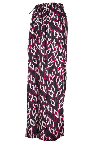 Leah Pants Silk Twill (Multi Chain Dark)
