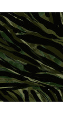 Audrey Dress #3 Shirt Collar 3/4 Sleeve Midi Plus Length Silk Velvet (Multi Zebra Dark)