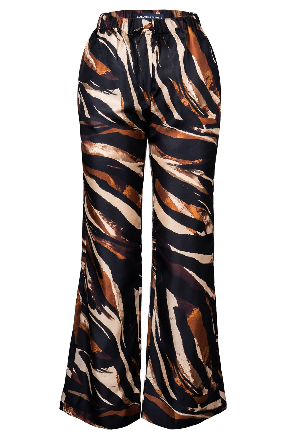 Pajama Pants Silk Twill (Multi Zebra Ivory)