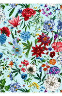 Terry Dress Shirt Collar Sleeveless Midi Length Poliamide Taffta (Multicolor Botanic)