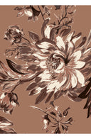 Samantha Skirt Midi Plus Length Poliamide Taffta (Mum Flower Dark)