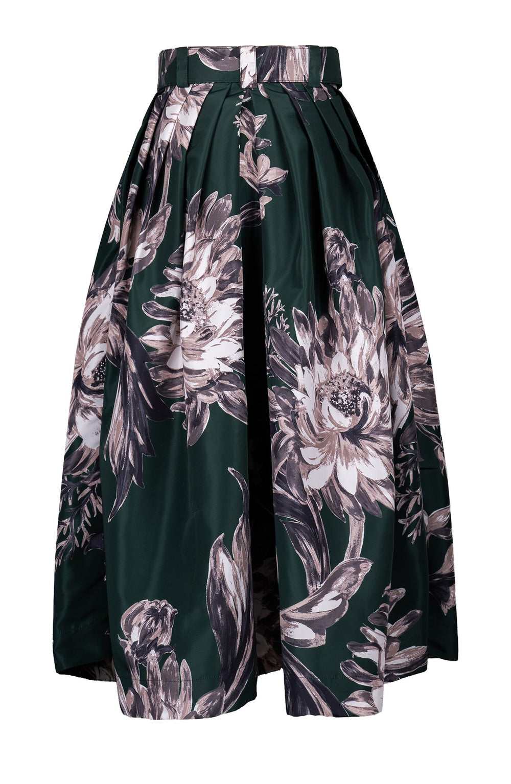 Irene Skirt Midi Length Poliamide Taffta (Mum Flower Dark)