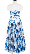 Carol Dress Tube Strapless with Hamilton Belt Midi Plus Length Cotton Stretch (Octopus)