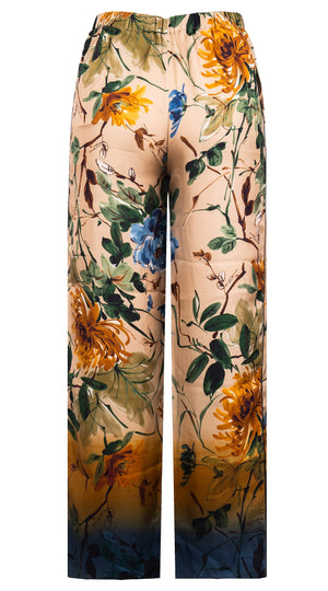 Pants Silk (Oriental Flower Ombre)