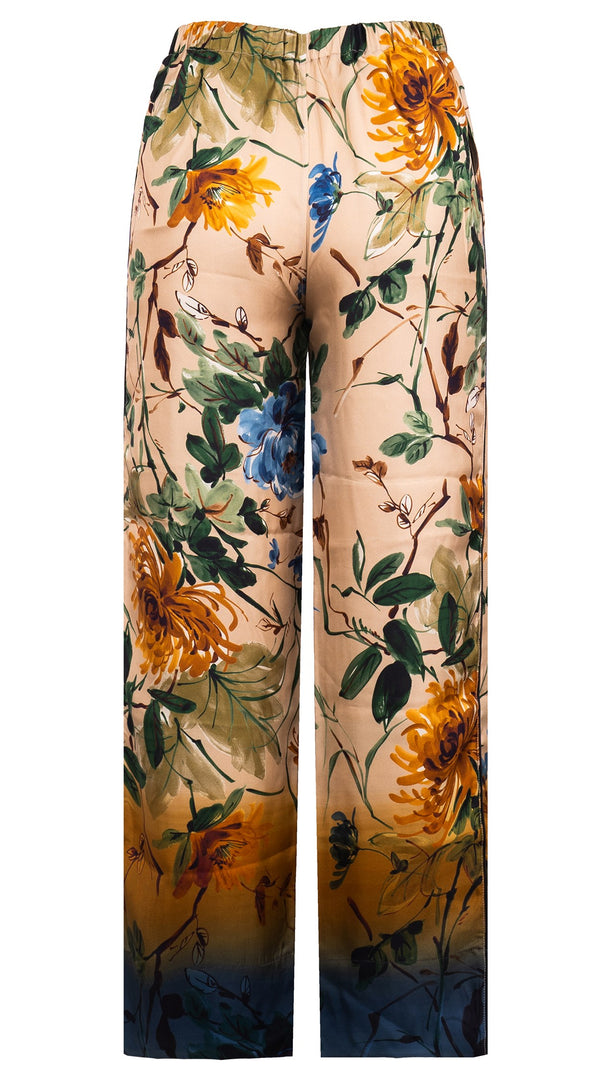 Pants Silk (Oriental Flower Ombre)