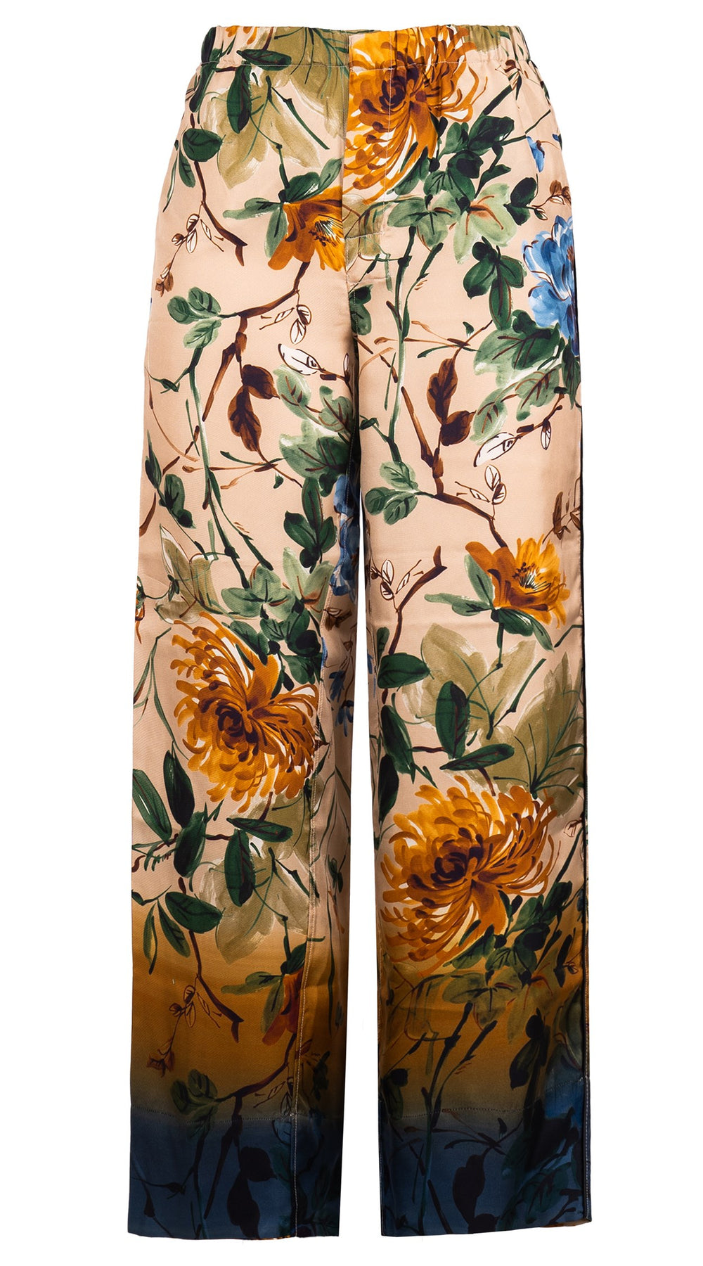 Pants Silk (Oriental Flower Ombre)