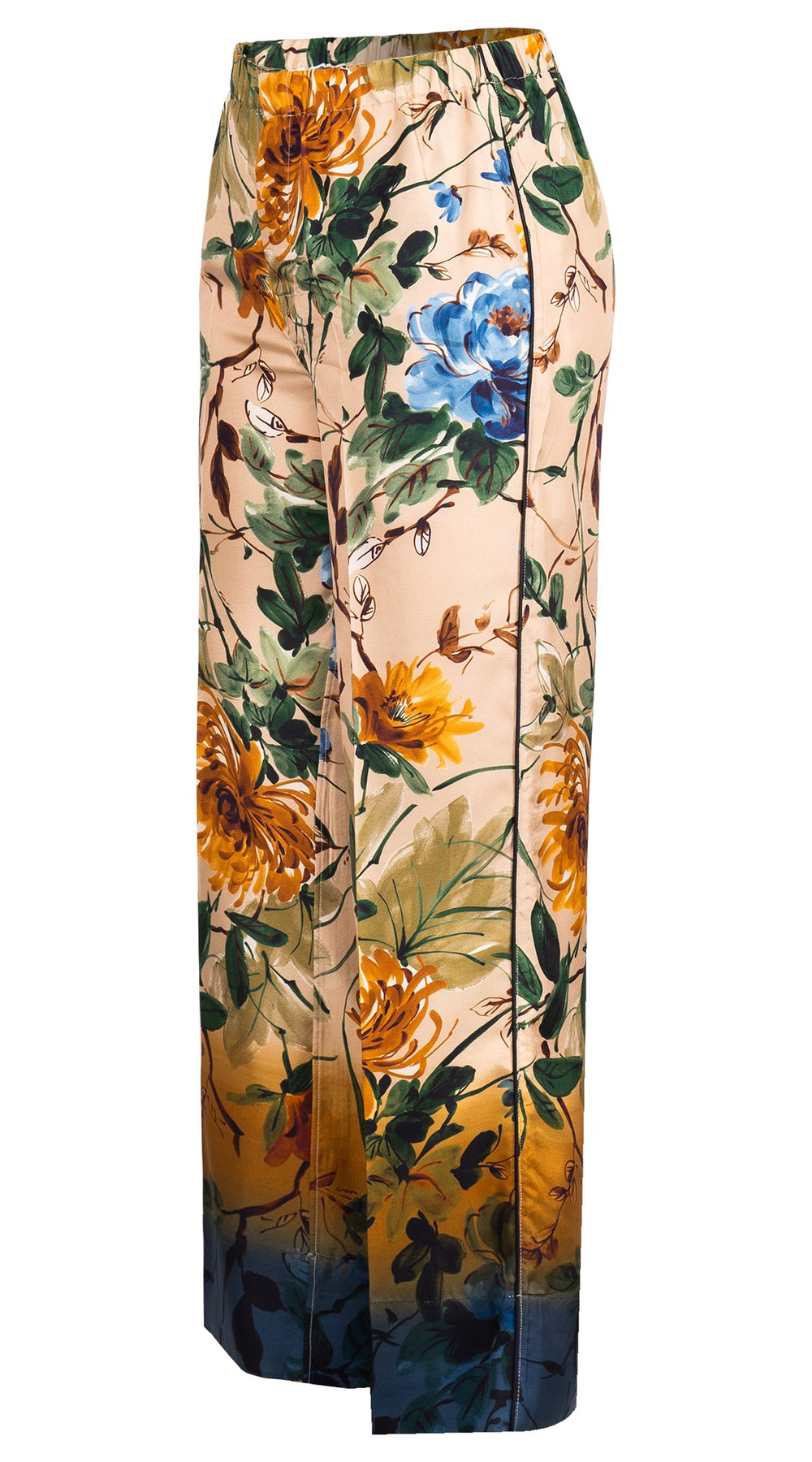 Pants Silk (Oriental Flower Ombre)
