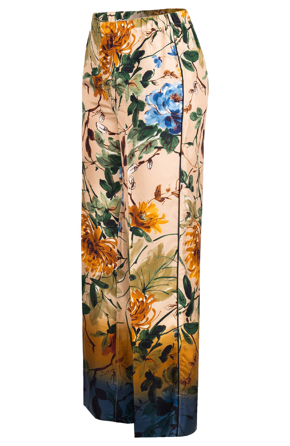 Pants Silk (Oriental Flower Ombre)