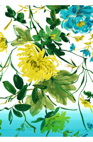 Pants Silk (Oriental Flower Ombre)