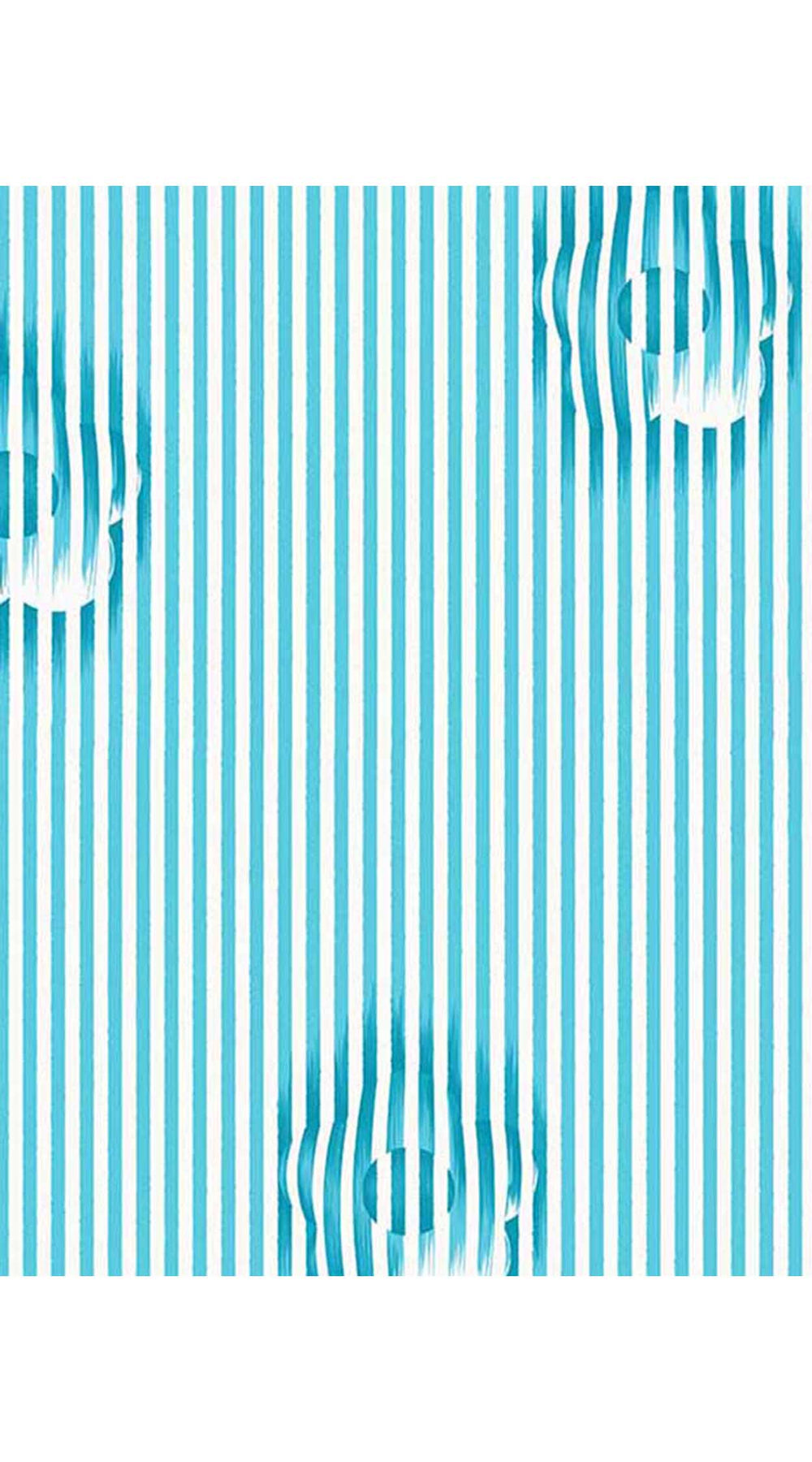 Aster Dress Shirt Collar 3/4 Sleeve Midi Length Cotton Musola (Oxford Stripe Small)