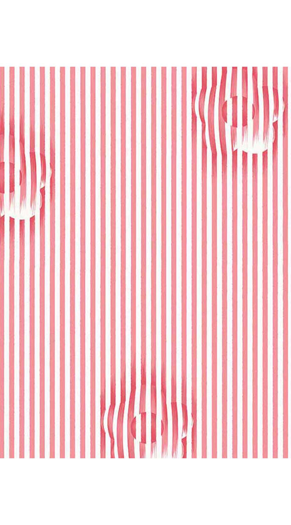 Laurent Dress Shirt Collar 3/4 Sleeve Long Length Cotton Stretch  (Oxford Stripe Small)