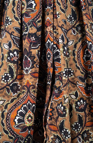 Audrey Dress #1 Shirt Collar 3/4 Sleeve Long Length Cotton Stretch (Pakistan Batik)