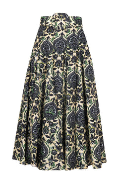 Samantha Skirt Midi Length Poliamide Taffta (Pakistan Batik)