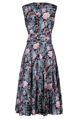 Samantha Dress Crew Neck Sleeveless Midi Length Poliamide Taffta (Paradiso)