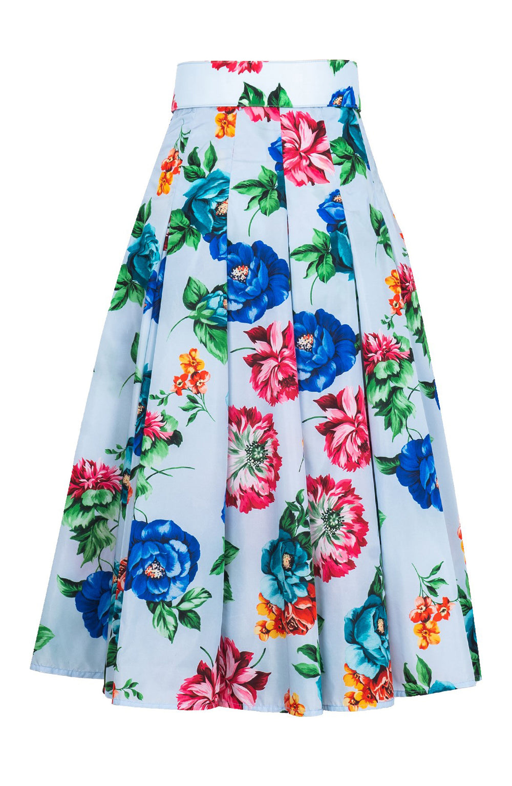 Samantha Skirt Midi Length Poliamide Taffta (Positano Flower Bright)