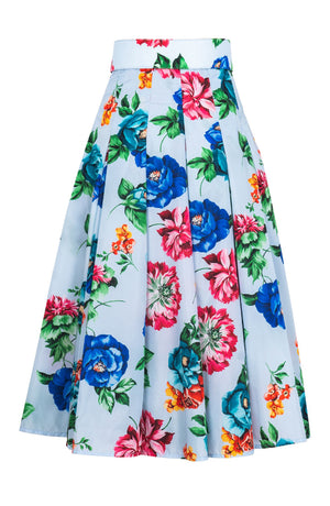 Samantha Skirt Midi Length Poliamide Taffta (Positano Flower Bright)