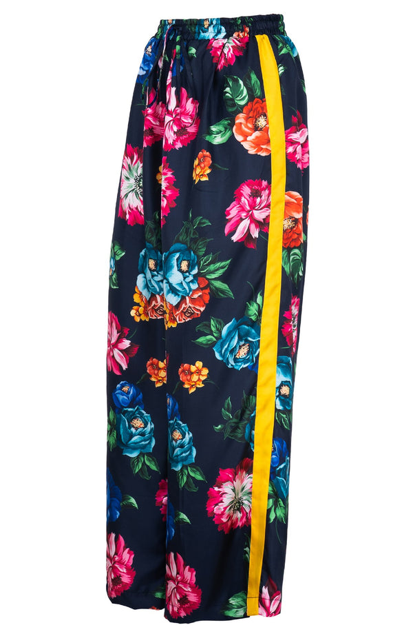 Leah Pants Silk Twill (Positano Flower Bright)