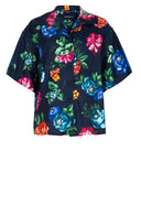 Leah Shirt Silk Twill (Positano Flower Bright)
