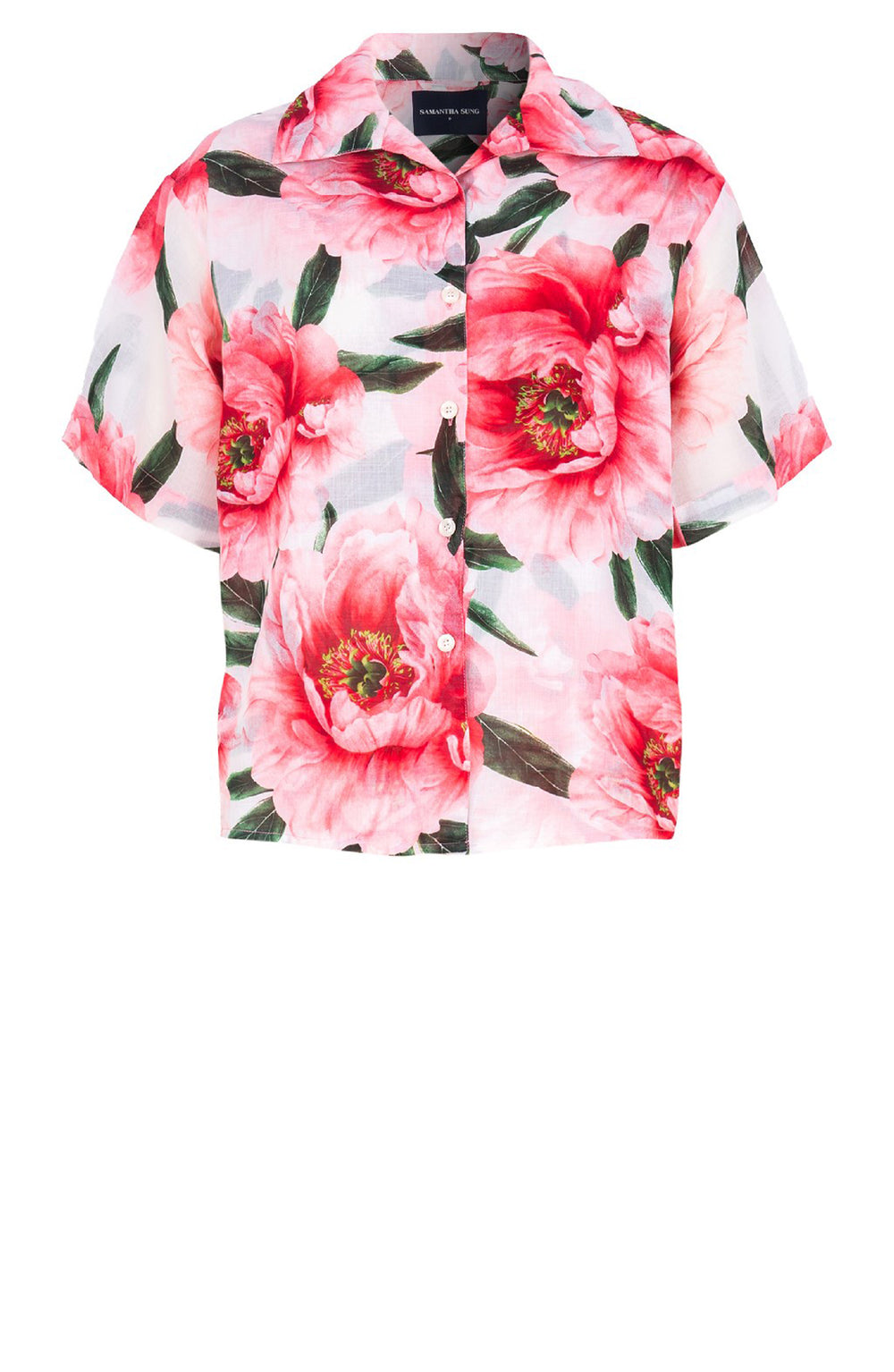 Leah Shirt Silk Twill (Pastel Magnolia White)