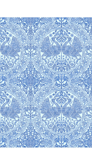 Pants Silk (Peacock Toile Pastel)