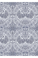 Aster Skirt #1 with Belt Midi Length Cotton Musola (Peacock Toile Pastel)