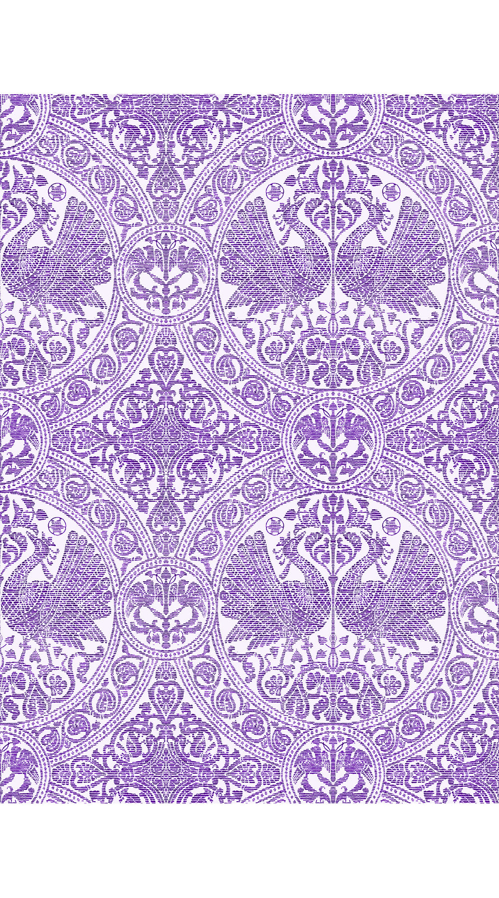 Terry Dress Shirt Collar Sleeveless Midi ength Poliamide Taffta (Peacock Toile Pastel)