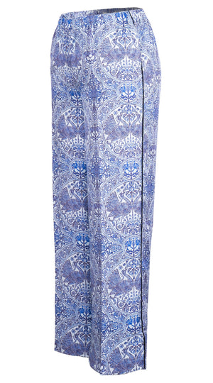 Pants Silk (Peacock Toile Pastel)