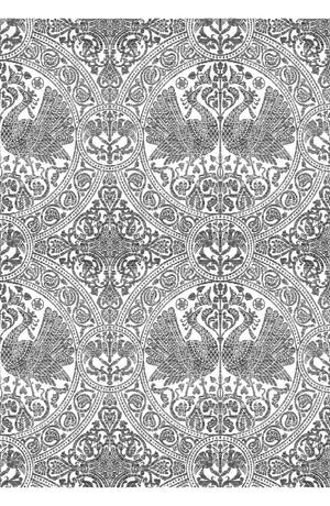 Aster Skirt #1 with Belt Midi Length Cotton Musola (Peacock Toile White)