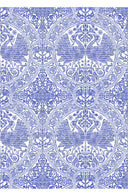 Aster Skirt #1 with Belt Midi Length Cotton Musola (Peacock Toile White)