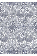 Aster Skirt #1 with Belt Midi Length Cotton Musola (Peacock Toile White)