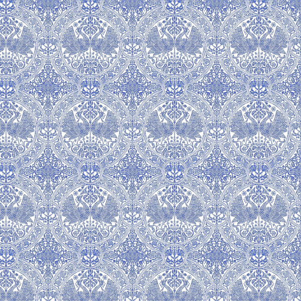 [Create Your Own] Cotton Musola (Peacock Toile White)