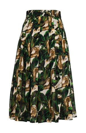 Zeller Skirt Midi Length Wool (Pear Harvest) - Ivory