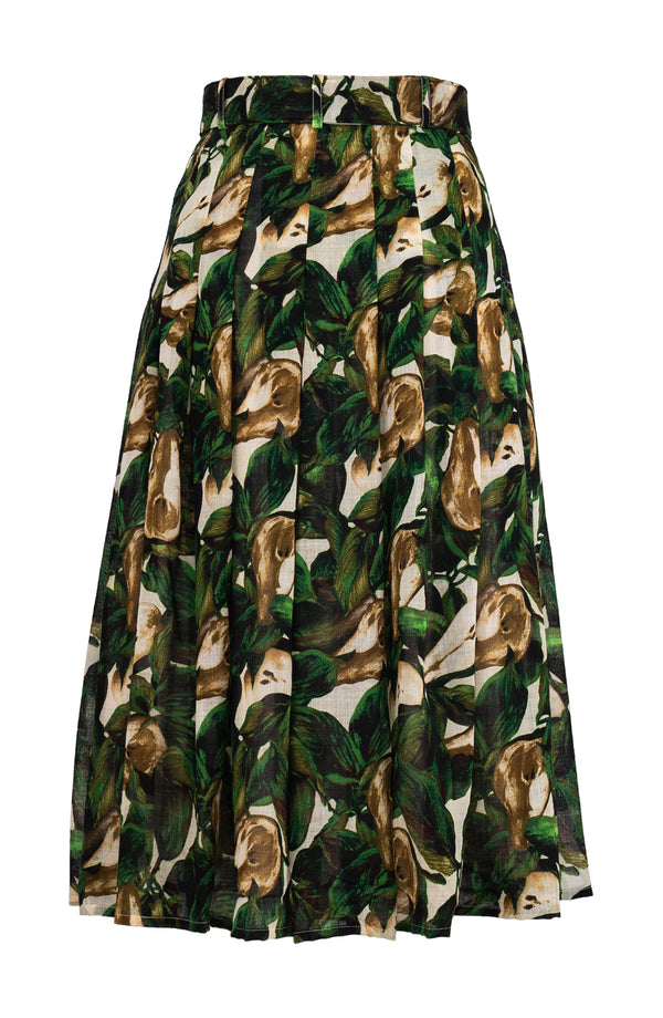Zeller Skirt Midi Length Wool (Pear Harvest) - Ivory