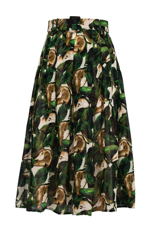 Zeller Skirt Midi Length Wool (Pear Harvest) - Ivory
