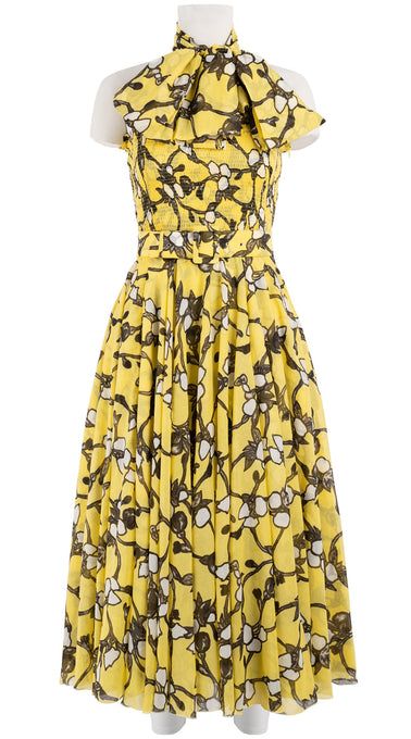 Aster Dress Tube Smock Band Strapless Midi Length Cotton Musola (Perssimon Bud Dusty)