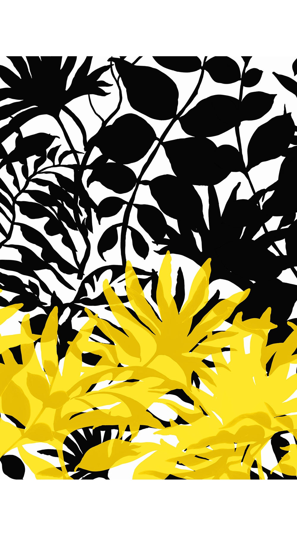 Audrey Dress #1 Shirt Collar Sleeveless Midi Length Poliamide Taffta (Picasso Mono Flower White Black)