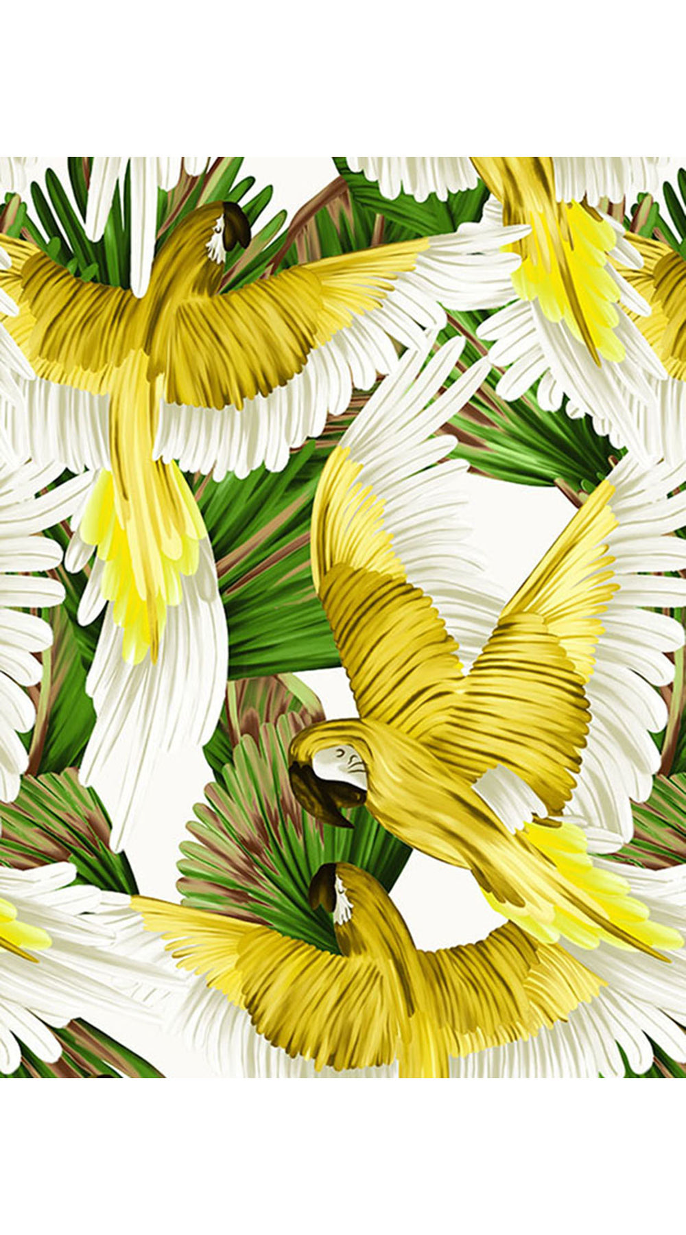 Audrey Dress #1 Shirt Collar 3/4 Sleeve Long Length Cotton Stretch (Piper Parrot)