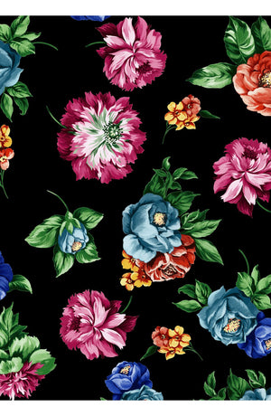 Samantha Skirt Midi Length Poliamide Taffta (Positano Flower Bright)