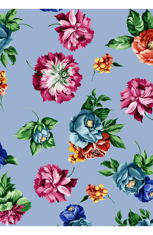 Leah Pants Silk Twill (Positano Flower Bright)