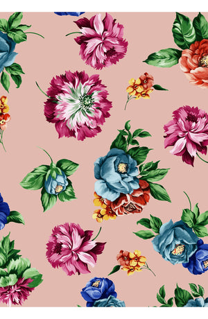 Samantha Skirt Midi Length Poliamide Taffta (Positano Flower Bright)