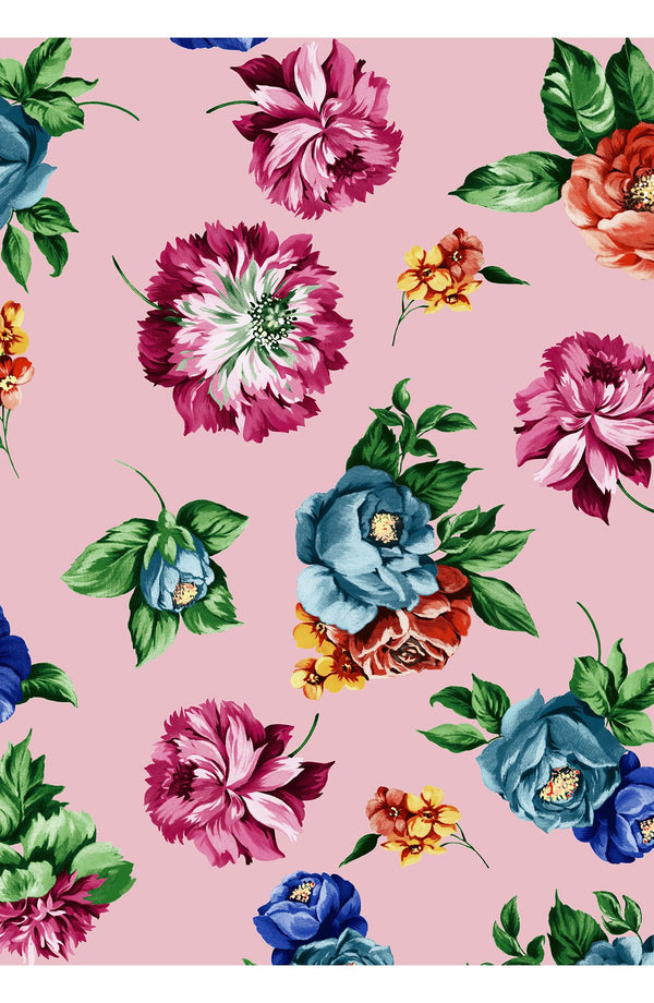 Samantha Skirt Midi Length Poliamide Taffta (Positano Flower Bright)