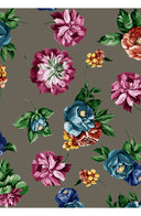 Laurent Dress Shirt Collar 3/4 Sleeve Long Length Cotton Stretch (Positano Flower Dark)