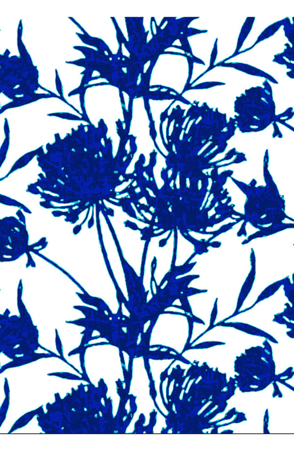 Aster Dress Boat Neck Sleeveless Midi Plus Length Cotton Musola (Primavery Silhouette White)