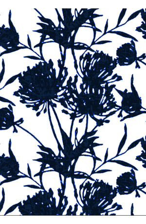 Aster Dress Boat Neck Sleeveless Midi Plus Length Cotton Musola (Primavery Silhouette White)