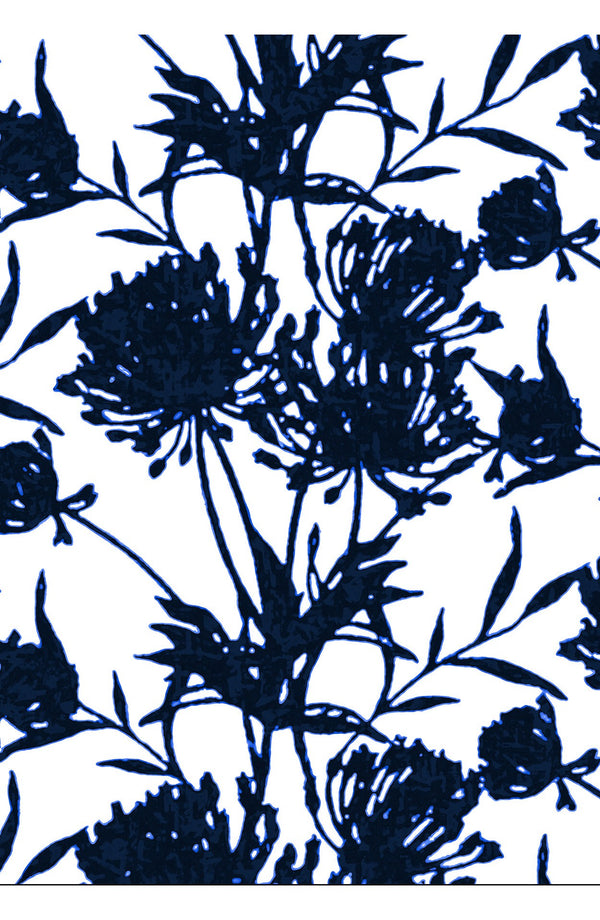 Aster Dress Boat Neck Sleeveless Midi Plus Length Cotton Musola (Primavery Silhouette White)