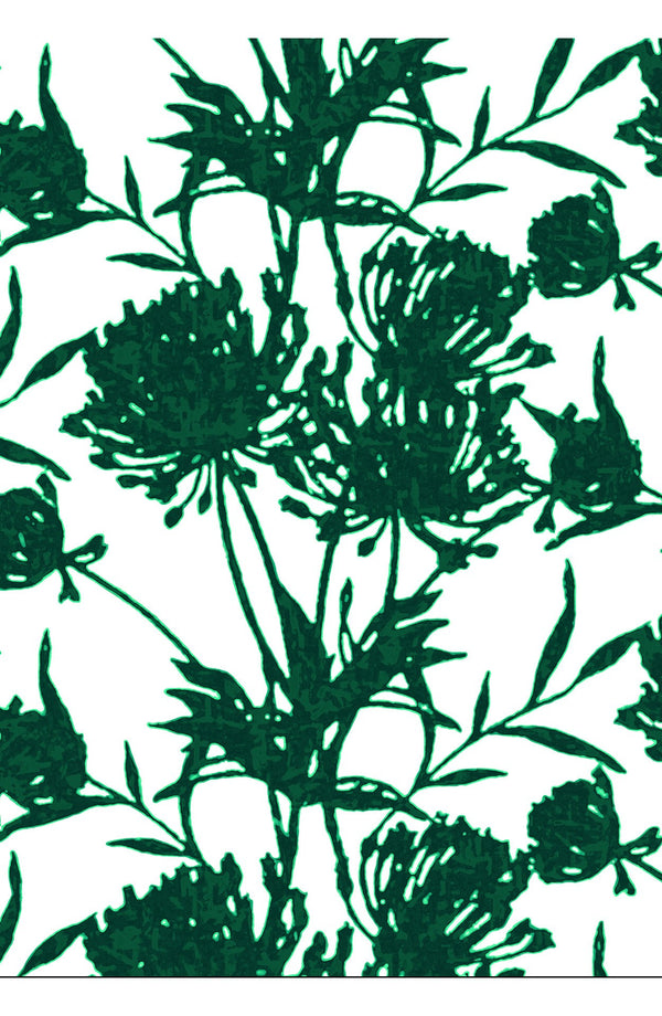 Aster Dress Boat Neck Sleeveless Midi Plus Length Cotton Musola (Primavery Silhouette White)